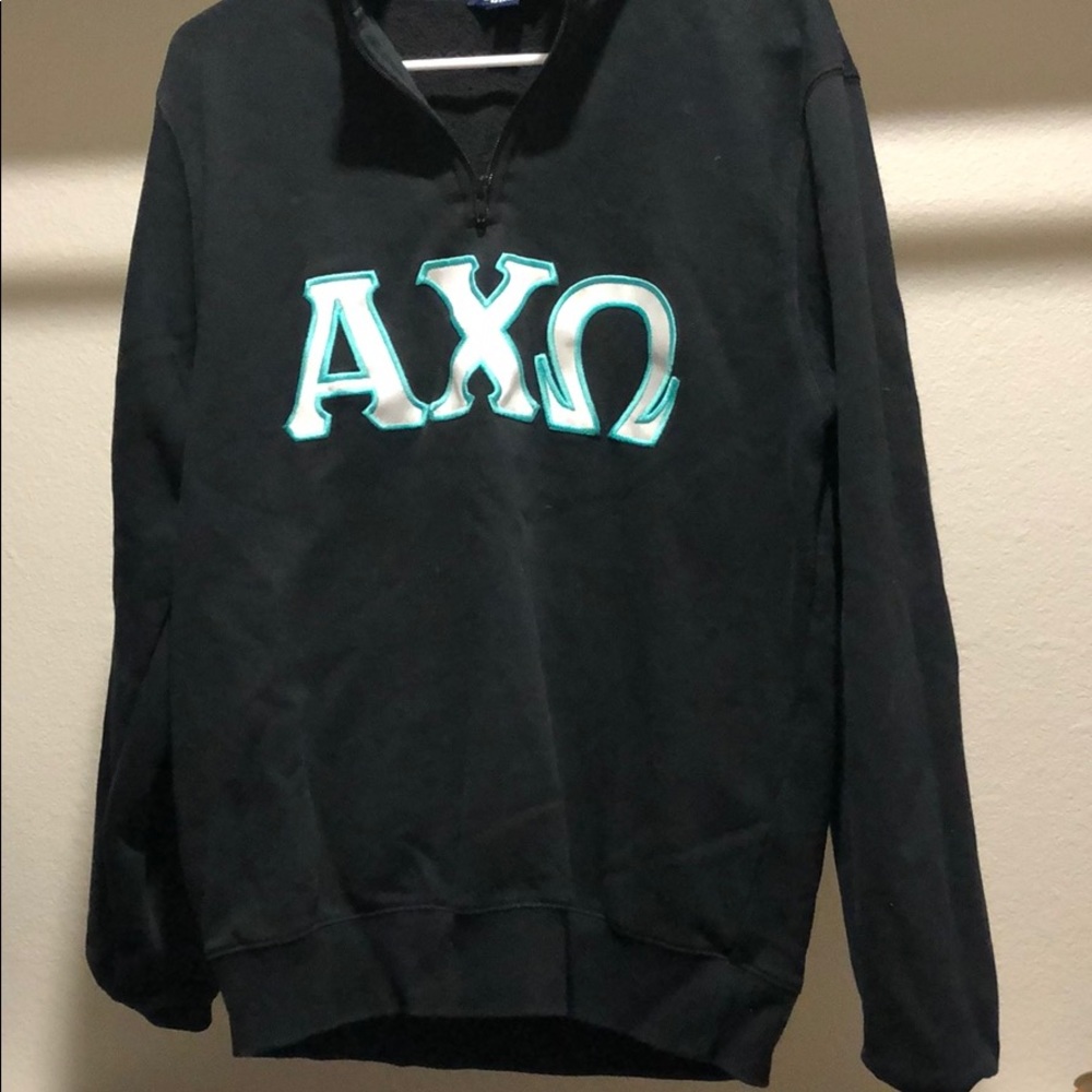 Alpha Chi omega quarter zip sweatshirt